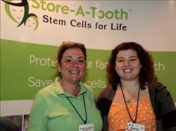 Children with Diabetes conference in Orlando Georgia Spiropoulos and daughter Alexa Brenner Store-A-Tooth dental stem cell banking